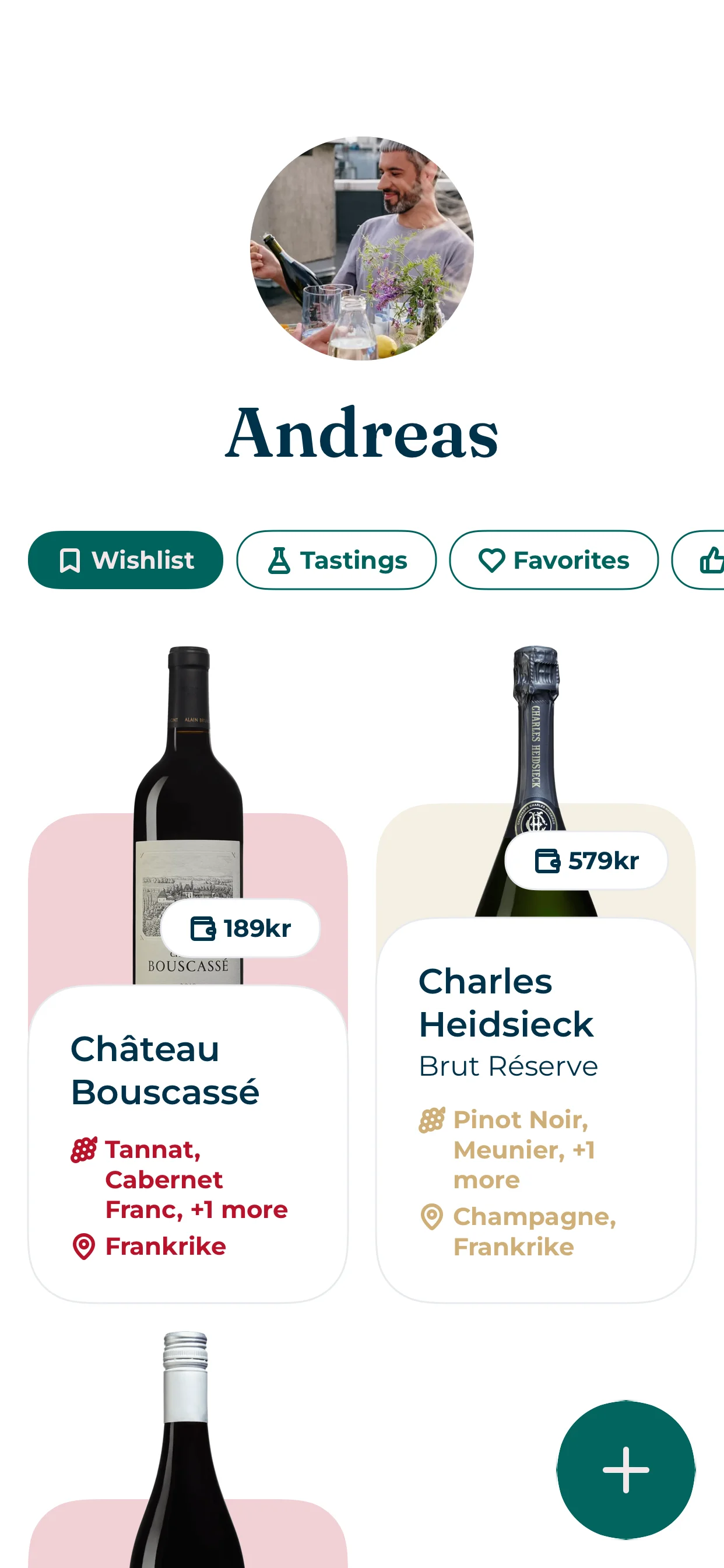 Your wine profile – Your wine history gathered in one place